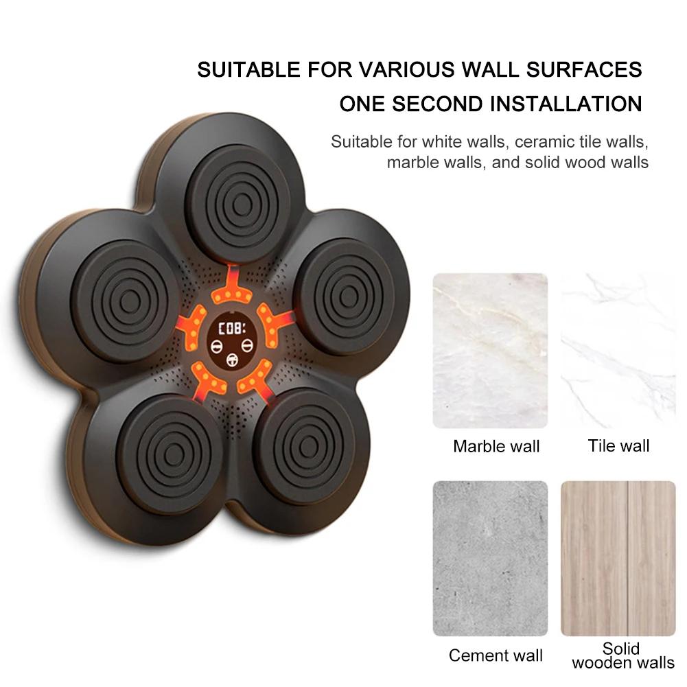 Smart Music Boxing Machine Wall Target Bluetooth Sandbag Relaxing Reaction Training Target Boxing Agility Reaction for Kid Adult