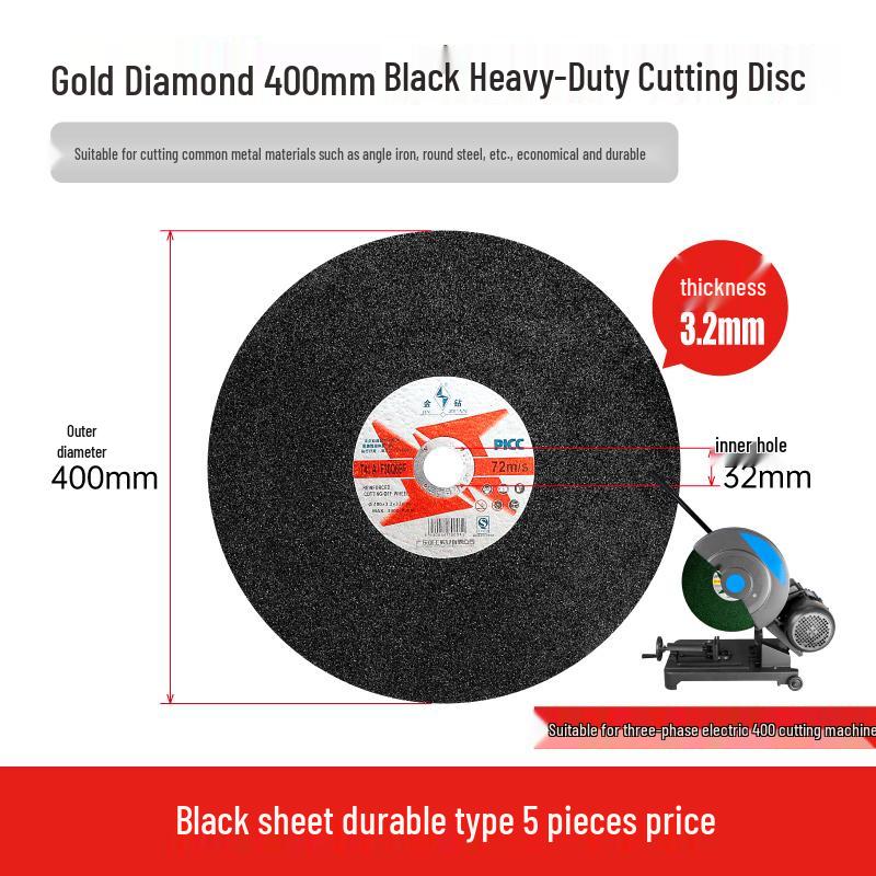 Gold Diamond 14"-16" Cutting Disc, 350mm Metal & Stainless Steel Grinding Wheel for Cutting Iron & Steel, 400mm Sanding Saw Blade