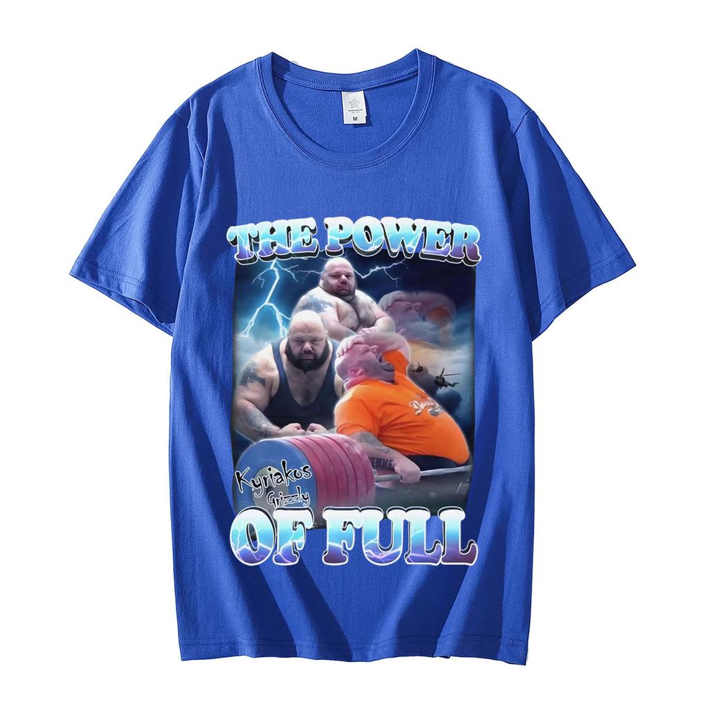 Síla Plně Vtipného Kyriakos Grizzly Dank Meme Trička Pump Cover Gym Bro Dárky Trička Unisex Vysoce Kvalitní Bavlněná Trička