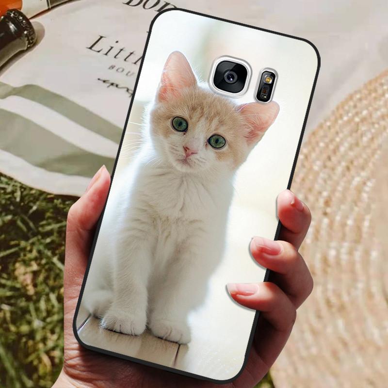 For Samsung Galaxy S7 Edge Silicone Case Cute Pattern Soft TPU Phone Cover For Samsung Galaxy S6 S7 S 7 Edge Back Cover Bumper