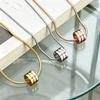 Minimalist Stainless Steel Round Clavicle Necklace - Slim & Stylish