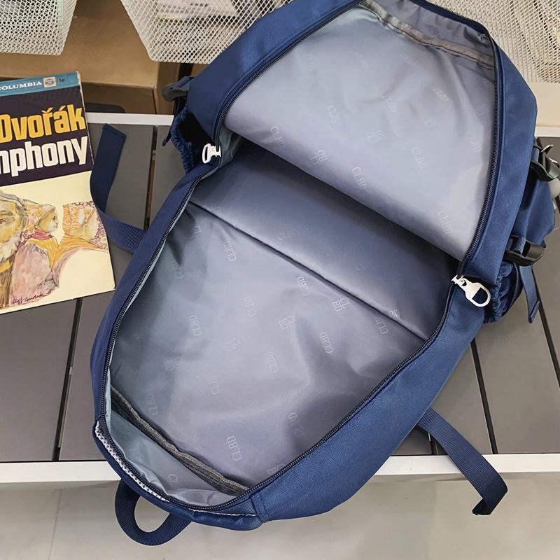 Student backpack Fashion Harajuku commuter computer backpack Large capacity outdoor leisure travel bag Lightweight waterproof