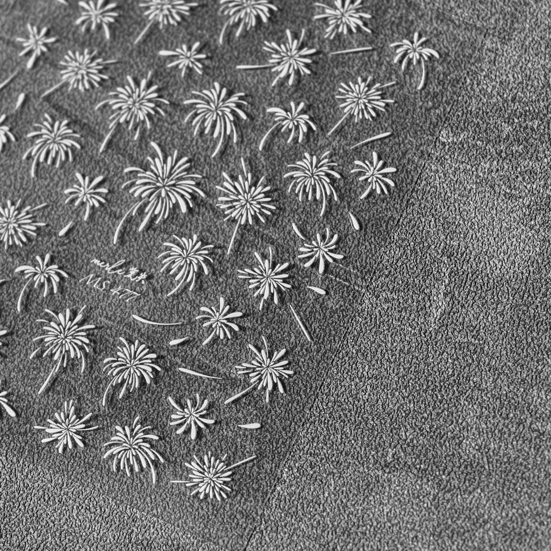 Тонкие прочные наклейки для ногтей «Фейерверк» для самостоятельного творческого украшения — фото 5