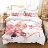 Fashion 3D Print Kawai Girl Beyond the Boundary Beding Set Bedrom Soft Modern Bedspreads Comefortable Soft with Soft Fabric Duvet Cover Pilowcase