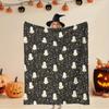 Halloween Pumpkin Christmas Printed Flannel Blanket Soft Cozy Throw Party Home