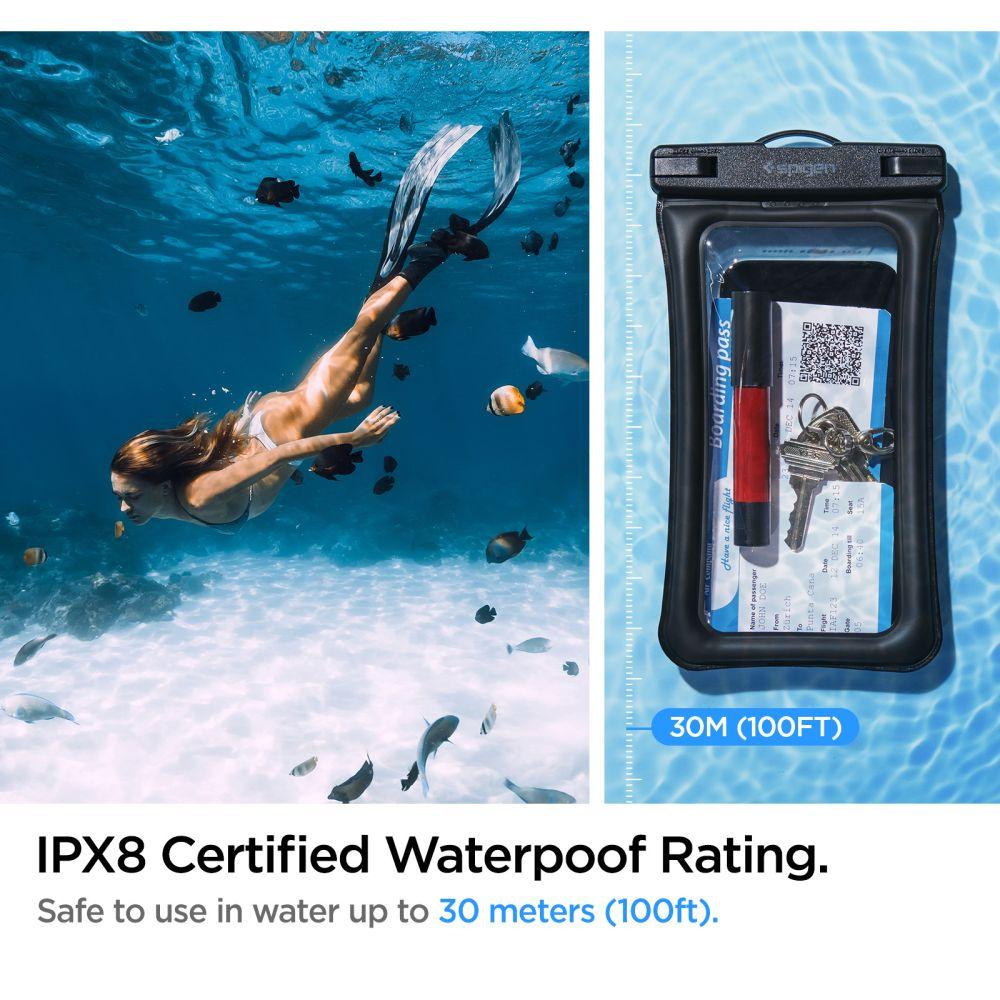 Spigen A610 Universal Waterproof Float Case Black