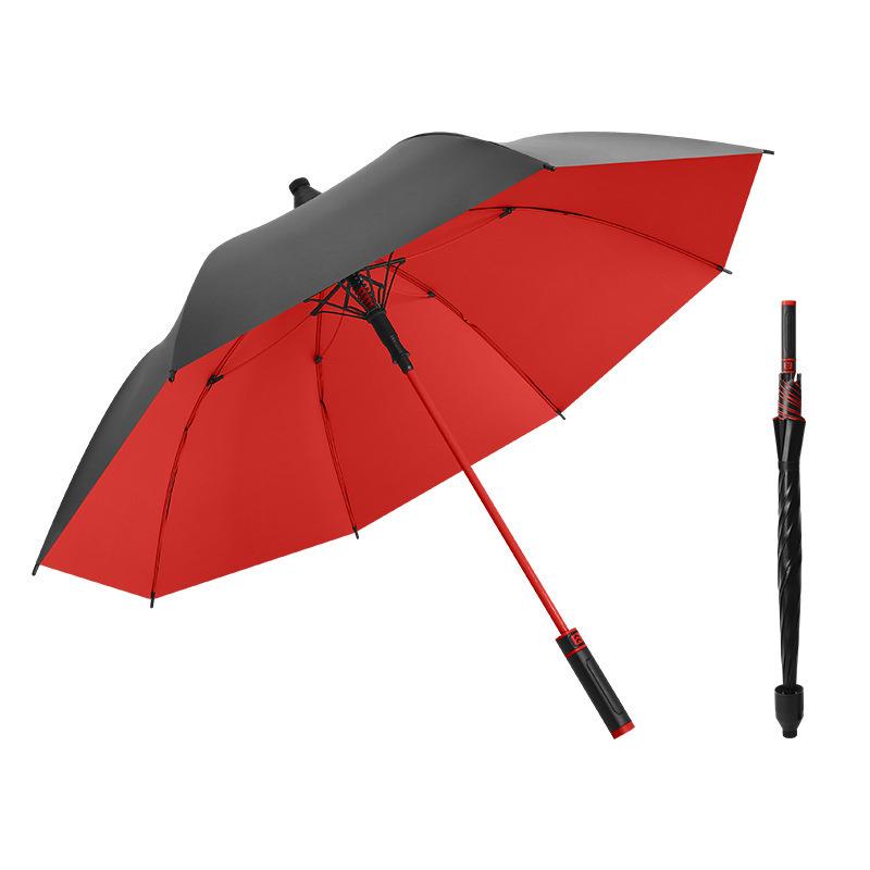 Light Luxury Waterproof Umbrella Automatic Golf Umbrella Long Handle Vinyl Fiber Umbrella