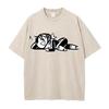 Anime Noragami Yato Funny Graphic T Shirt Men Women Short Sleeve Clothing Oversized Tshirt Washed Cotton Tee Harajuku T-shirt
