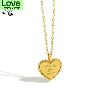 Exquisite Heart Necklaces Women 925 Sterling Silver Gold Pendants For Lover Valentine 'S Day Gift Choker Fine Jewelry