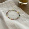 Dopamine-colored spring and summer woven bracelet female BFF hand string niche design all kinds of high-grade personalized jewelry