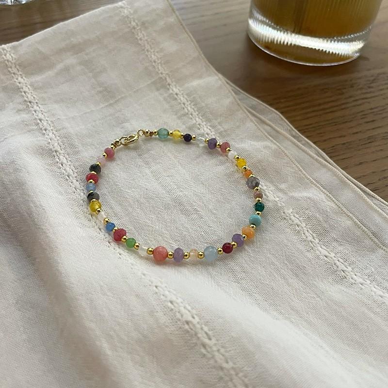 Dopamine-colored spring and summer woven bracelet female BFF hand string niche design all kinds of high-grade personalized jewelry