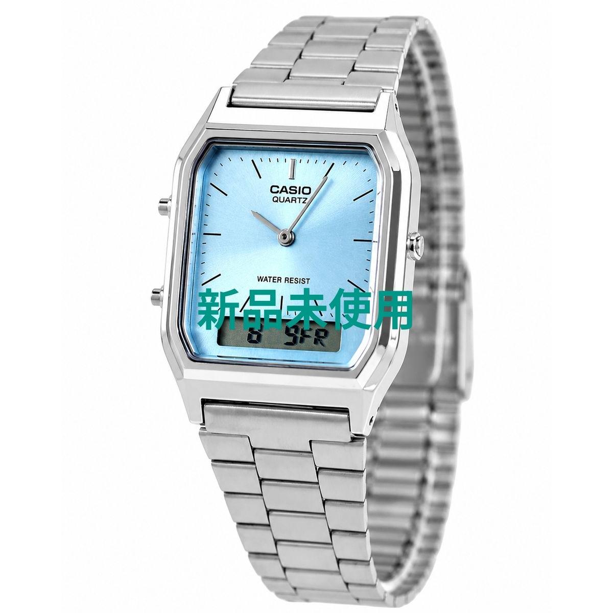 Used [New and unused] CASIO AQ-230A-2A1MQY Ice Blue Overseas Model Casio Watch Ana-Digi Chipukashi Cheap Casio