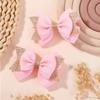 2Pcs/set Baby Dovetail Bow Hair Clips for Women Girls Handmade Glitter Bowknote Hairpins Daily Bowknot Headwear Hair Accessories