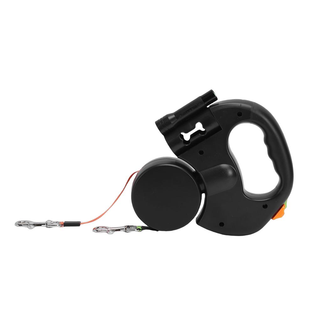 Dual Retractable Dog Leash Smart Night Light Double Headed Extendable Pet Leash for Walking