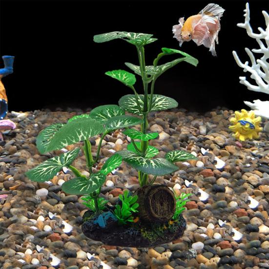 Fish Tank Green Plants Simulated Water Plants Aquarium Landscaping Ornament Realistic Fish Tank Plastic Seaweed for DIY Fish Tank Decor