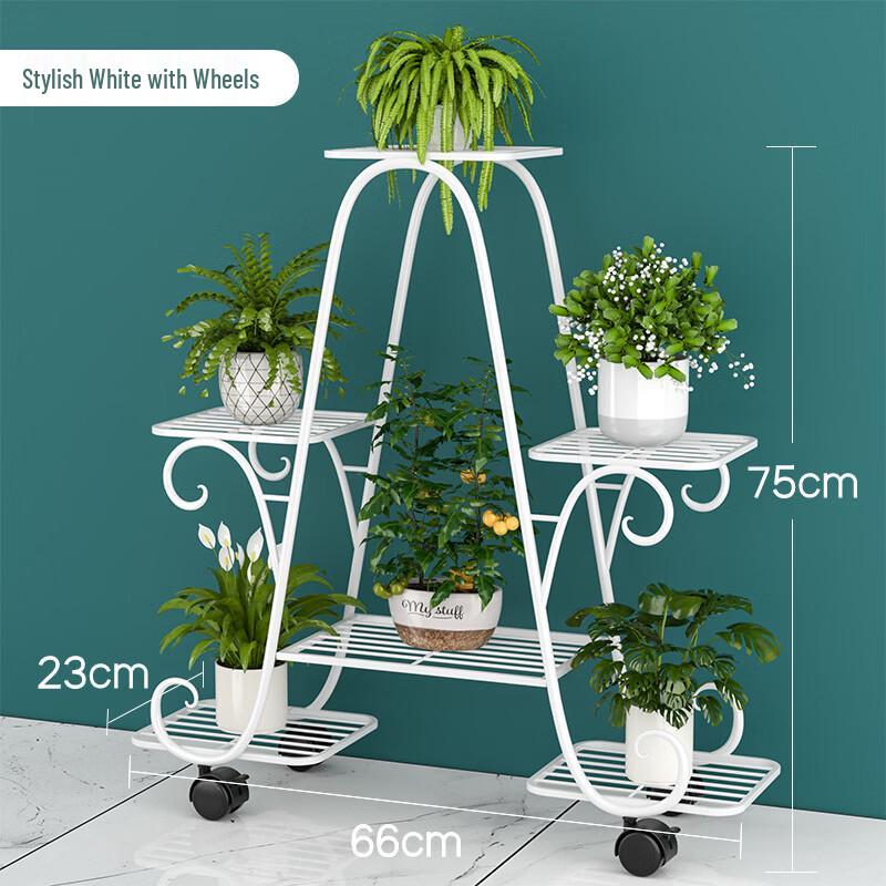 Multi-Tier Movable Plant Stand