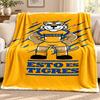 Club Tigres UANL Blanket Flannel Blanket Soft Cozy Plush Throw for Sofa Bed Lightweight Home Decoration Outdoor Camping