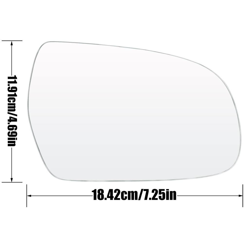 Wing Mirror Glass Compatible with A3 A4 S4 A5 S5