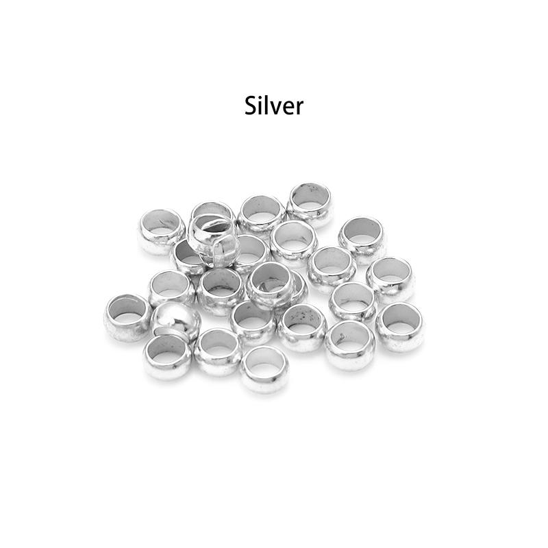 200pcs/Lot Copper Ball Crimp End Beads Positioning Beads Stopper Spacer Beads For Jewelry Making Findings DIY Bracelet Supplies