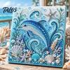 3D Strasssteine Bastelset Meeresschildkröte Oktopus DIY Perlenmalerei Set, Ozean Thema Diamant Malerei Entspannende Erwachsenen Sets Set für Erwachsene Anfänger, Perlen Alles-Perlen