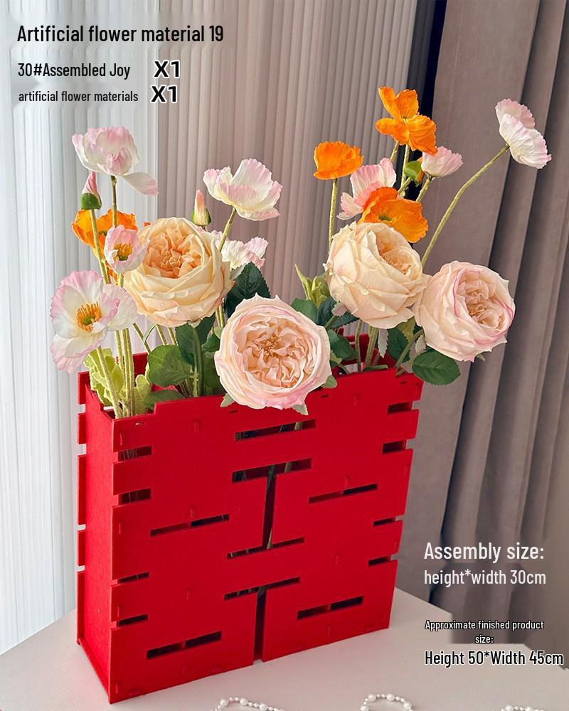 Romantic Floral Arrangement for Weddings, Bedrooms, and Living Rooms - Bedside Bouquet Decorations