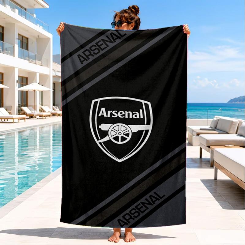 Arsenal Football Club Wappen Strandtuch, Schnelltrocknend, Pflegeleicht, Geeignet für Fitness und Strandurlaub, Sport-Essential 80cmx160cm(31x63inch)