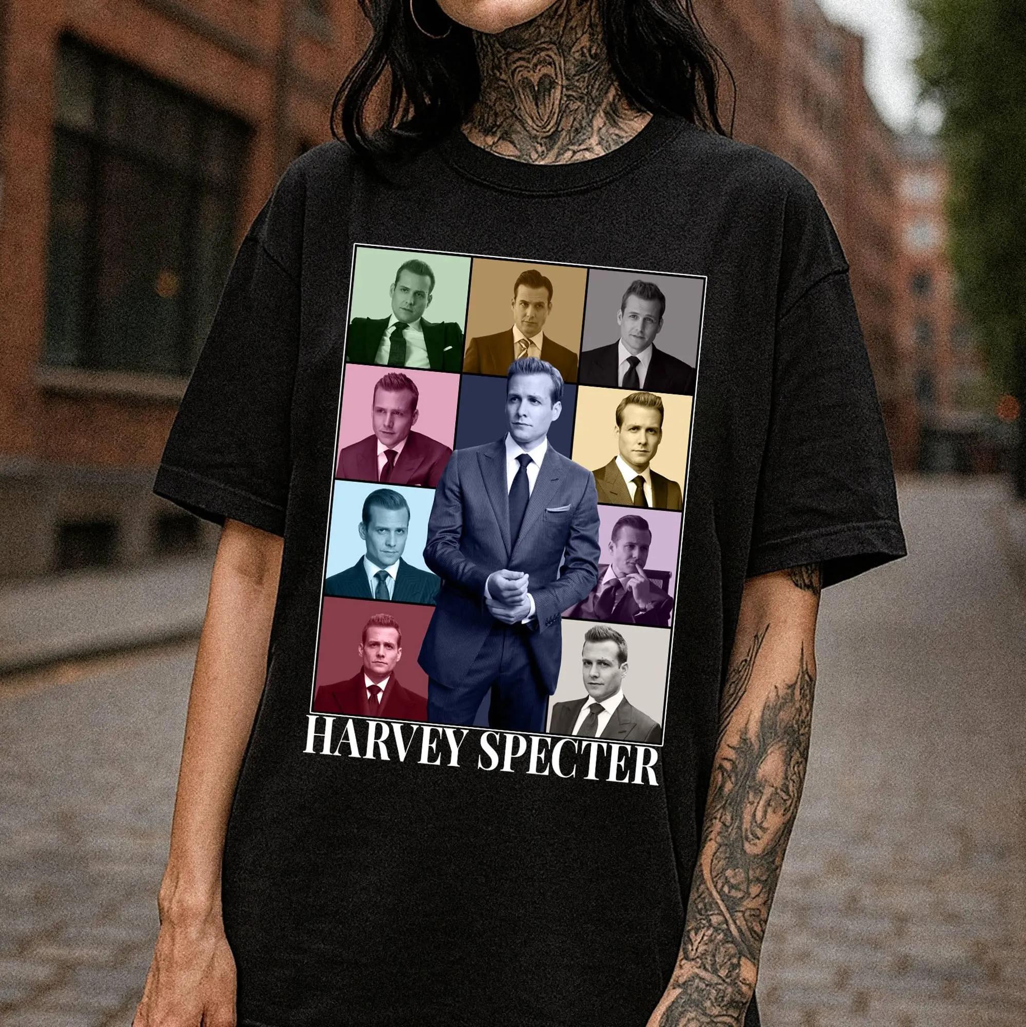 Harvey Specter Printed Womens Tshirt SpringSummer Fashion Trend Pure Cotton Top Neutral Short Sleeve Tshirt M