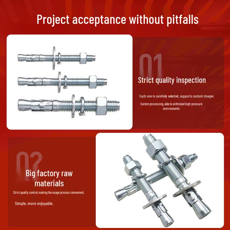 Zinc Plated Blue & White Car Repair Expansion Bolt - Strong Pull-Out Wall Anchor