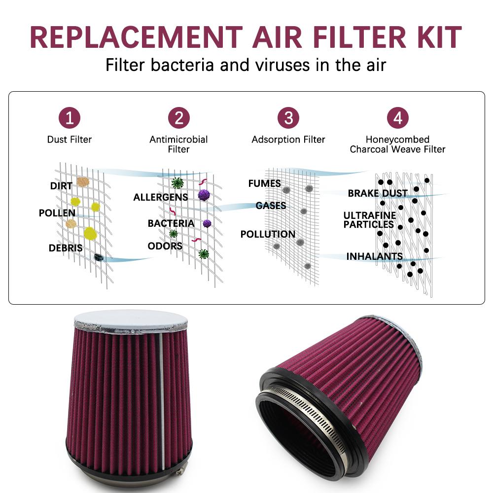 Motorrad High Flow Luftfilter passend für Yamaha YFZ450 2004-2009 YFZ450X 2010-2011 YFZ450R 2009