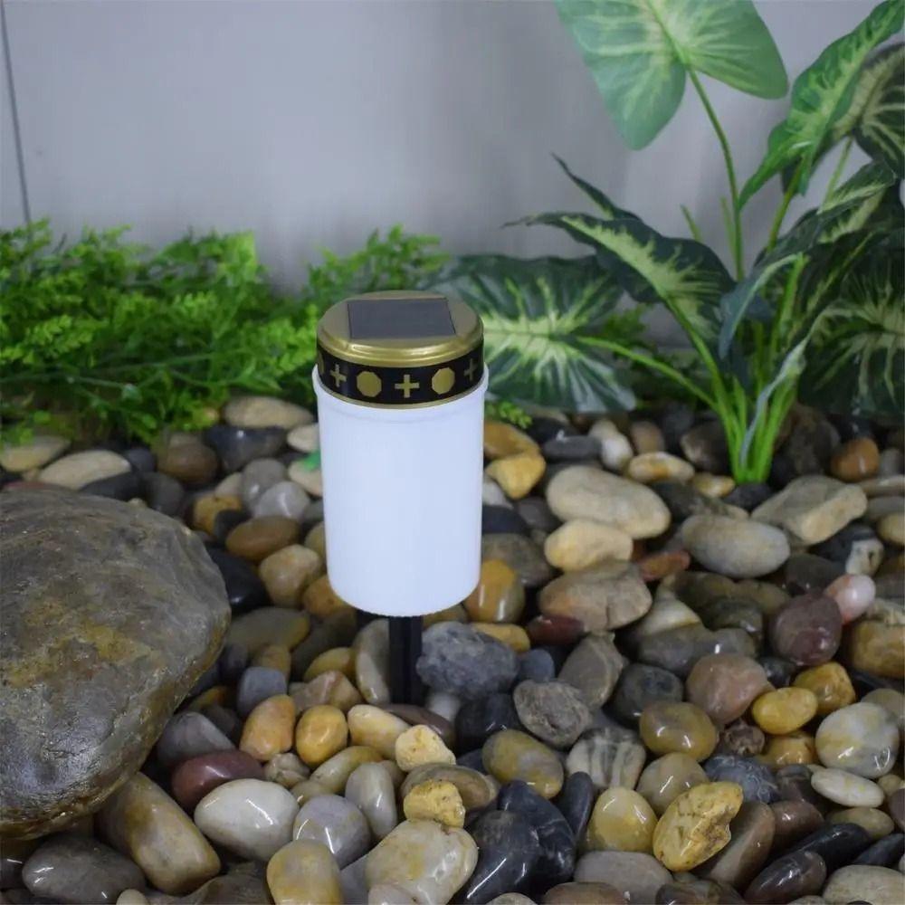 Waterproof Electronic Candle Light Rainproof Lawn Lighting Light Tea Light Pathway Yard Patio