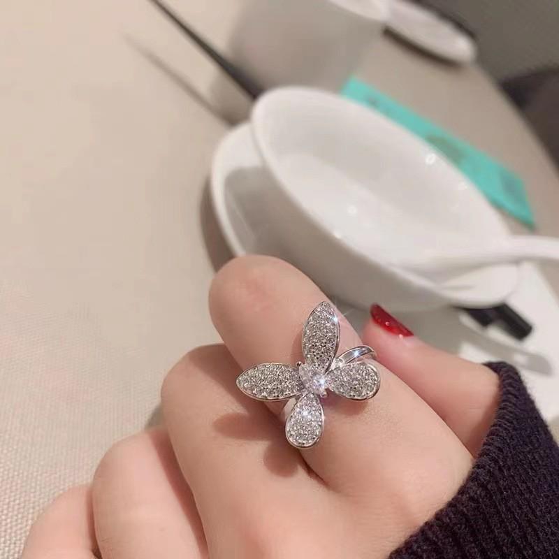 Elegant Butterfly Ring and Diamond Necklace Set for Stylish Looks