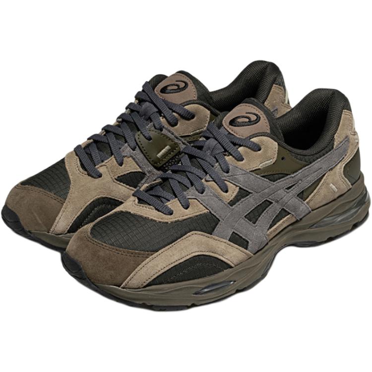Asics Gel-Mc Plus Mesh Fabric Synthetic Leather Fashionable Breathable Support Low-Top Casual Shoes Unisex Sneaker Dark-Brown 1203A871-250