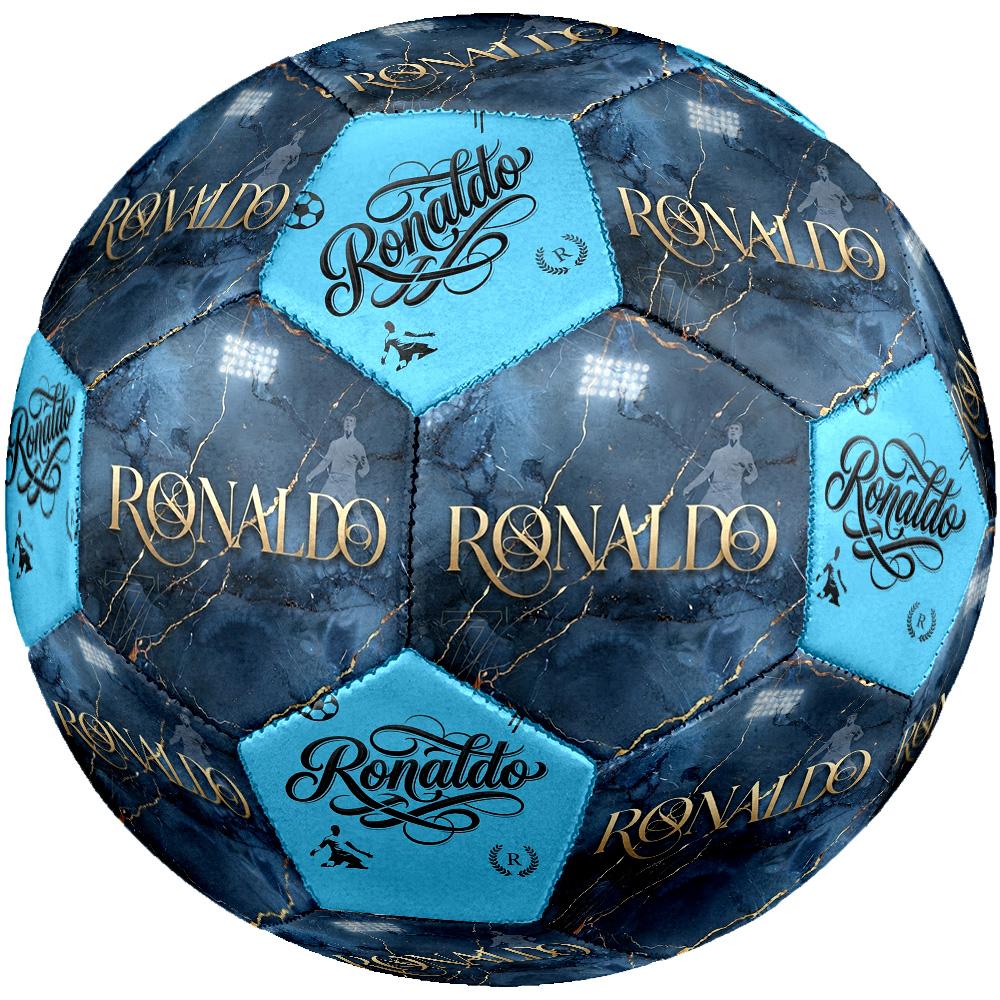 Ronaldo's: Football Legend Size 5 Soccer Ball Machine-Stitched Indoor/Outdoor Training and Matches Ideal for Soccer Enthusiasts
