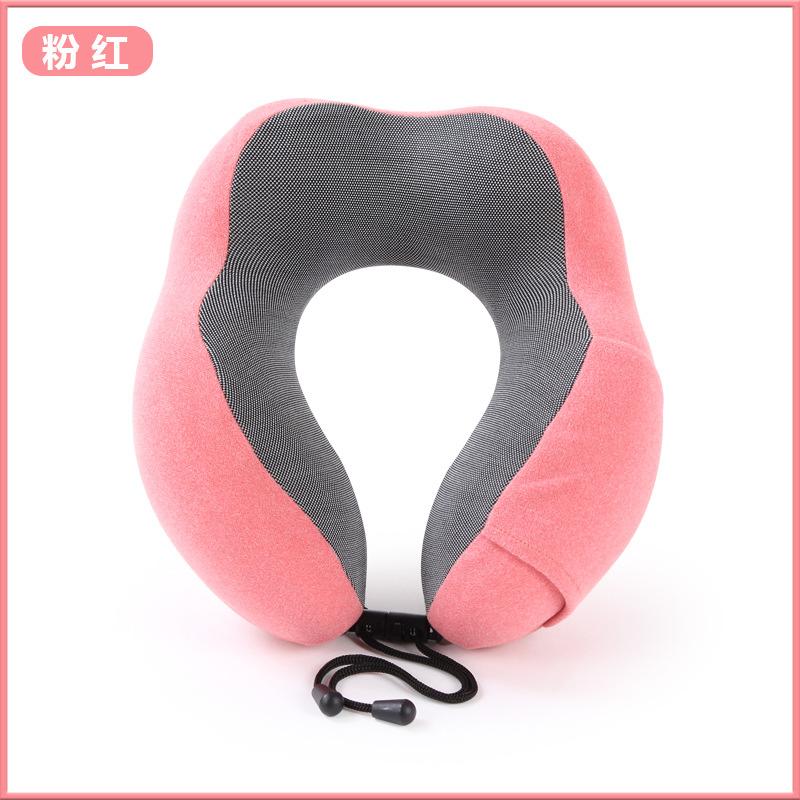 Travel Office Slow Rebound Pillow Nap Cervical Cervical Pillow розовый