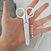 Safety Mini Cartoon Round Head Safety Hand-cut Scissors with Protective Cover Paper Cutters School Stationery for Handmade Paper