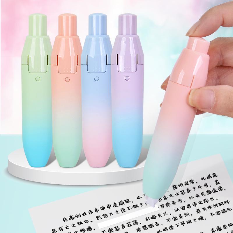 Dreamy Gradient Large Capacity Push-Button Correction Tape - Student Eraser Tape 