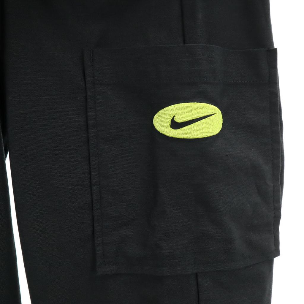 NIKE Icon Crush Mid-Rise Woven Pants L black Women Used