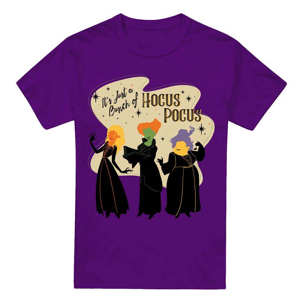Hocus Pocus Just A Bunch Of Hocus Pocus Sanderson Sisters T-Shirt Purple S