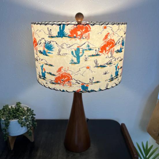 Yousheng Drum Lamp Shade Vintage Style Lamp Shade Lamp Cover Replacement Western Lampshade for Floor Lamps Table Lamps