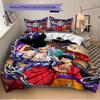 3Pcs One Piece Adventure Bedding Set Soft Fabric Duvet Cover Pillowcases Home Christmas Xmas Halloween Gift 1 Duvet Cover 2 Pillowcase L122
