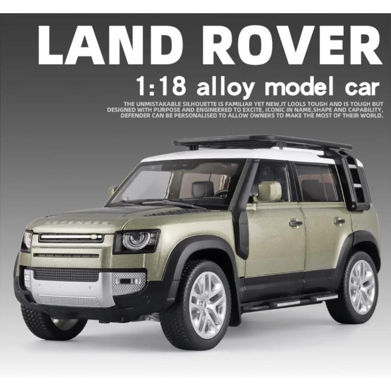 Large 1/18 Scale Land Rover Defender 110 Off Road SUV Alloy Metal Diecast Model Car Computer Desktop Ornament