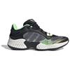 adidas Cushioning Wear-Resistant Low-Top Basketball Shoes Unisex Black Sneakers JH5838