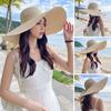 Fashion Oversize Summer Sun Hat Sun Protection Big Brim Straw Hat Breathable Casual Beach Cap for Women
