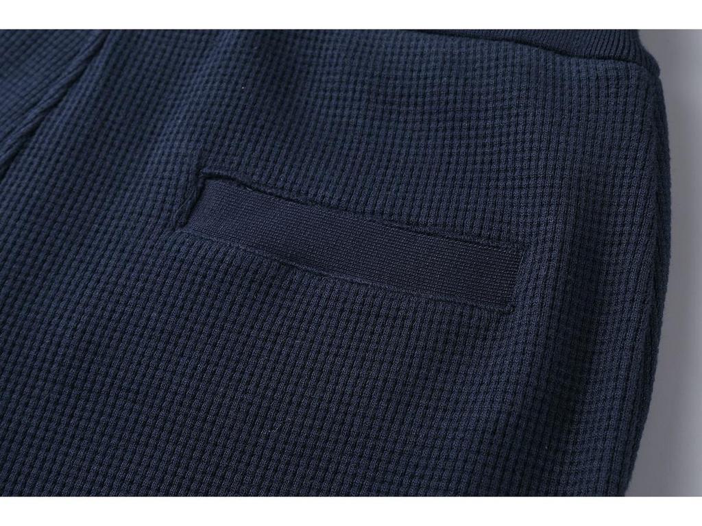 TB JL Four-Bar Waffle Sweatpants: Trendy European & American Loose Casual Trousers for Men & Women, Perfect for Autumn & Winter.