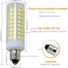 [4-Pack] E11 led Bulb, 75W or 100W Equivalent Halogen Replacement Lights, Dimmable, Mini Candelabra Base, 850 Lumens, Daylight White 6000K, AC110V/