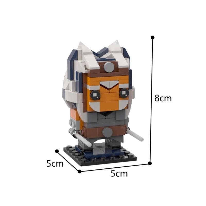 Buildmoc Star Movie Figures Vader-Anakined Ewoked Ahsokaed Kuiils General-Grievous Model Building Blocks Kids Toys for Children