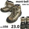 Botas de caminhada trekking mont-bell GORE-TEX Marrom Tamanho JP23.0 US6(USADO)