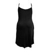 Robe décontractée pour femme grande taille, couleur unie, col rond, sans manches, plissée, avec poche
