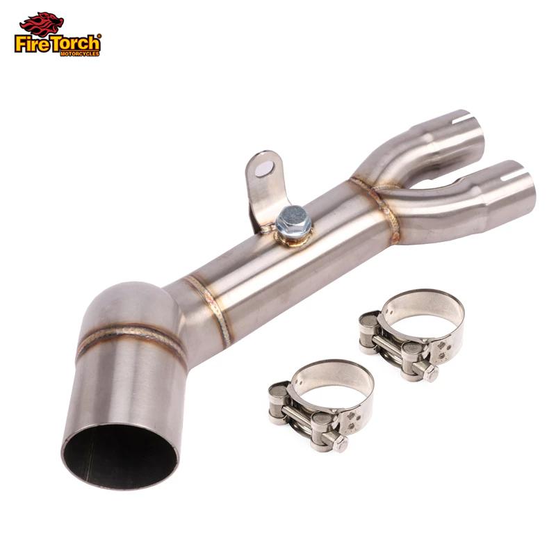 

Slip For Honda CB1000R 2008 - 2018 Motorcycle Motocross Exhaust Escape Moto Modified Middle Link Pipe Connect Original Muffler Stainless Steel