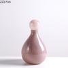 Narrow Mouthed Glass Vase Table Decoration Flower Arrangement Creative Artificial Flowers Colored Vases Room Aesthetic Decor